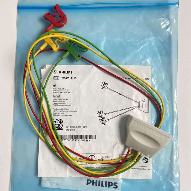 Telemetrie Drei-Lead-Europäische Standard-Klemme EKG 3-Lead-Grabber IEC Tele REF:989803171901