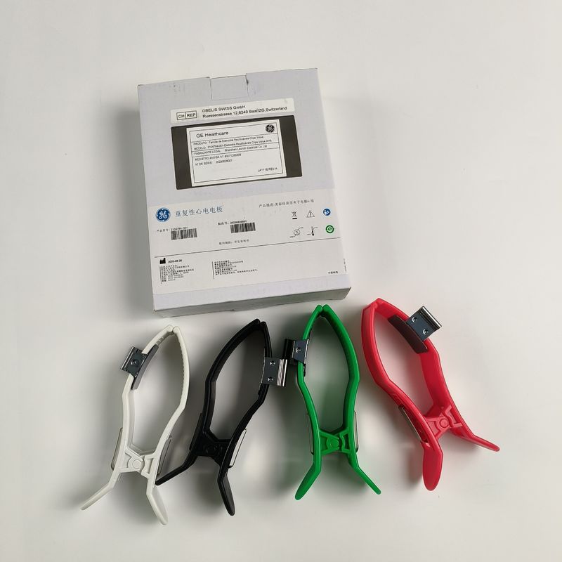 2104784-001-Elektroden mit wiederverwendbarem Clipe-Wert AHA,Wiederholungselektrode für EKG,American Standard Economy Clip-Elektrode 4