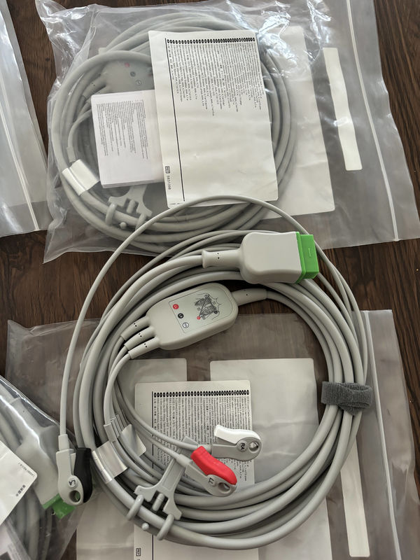 GE Leadwire und Stammkabel REF: 5831398 EKG 3 LEAD CABLE UNDETACHABLE GRABBER AHA 4.7M 15FT